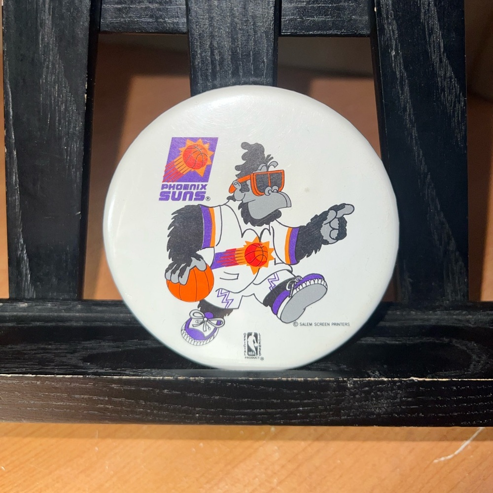 Phoenix Suns Gorilla 3.5" Large NBA Basketball Original Vintage Lapel Pin Button
